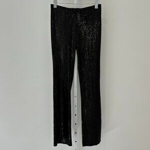 RALPH RALPH LAUREN BLACK EMBELLISHED PANTS SIZE SMALL